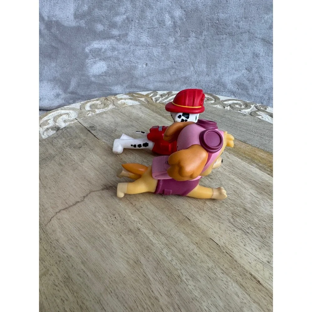 Paw Patrol Marshall  Skye Action Figure Toy Set Red Pink Small 2.5 Inch Figures‎